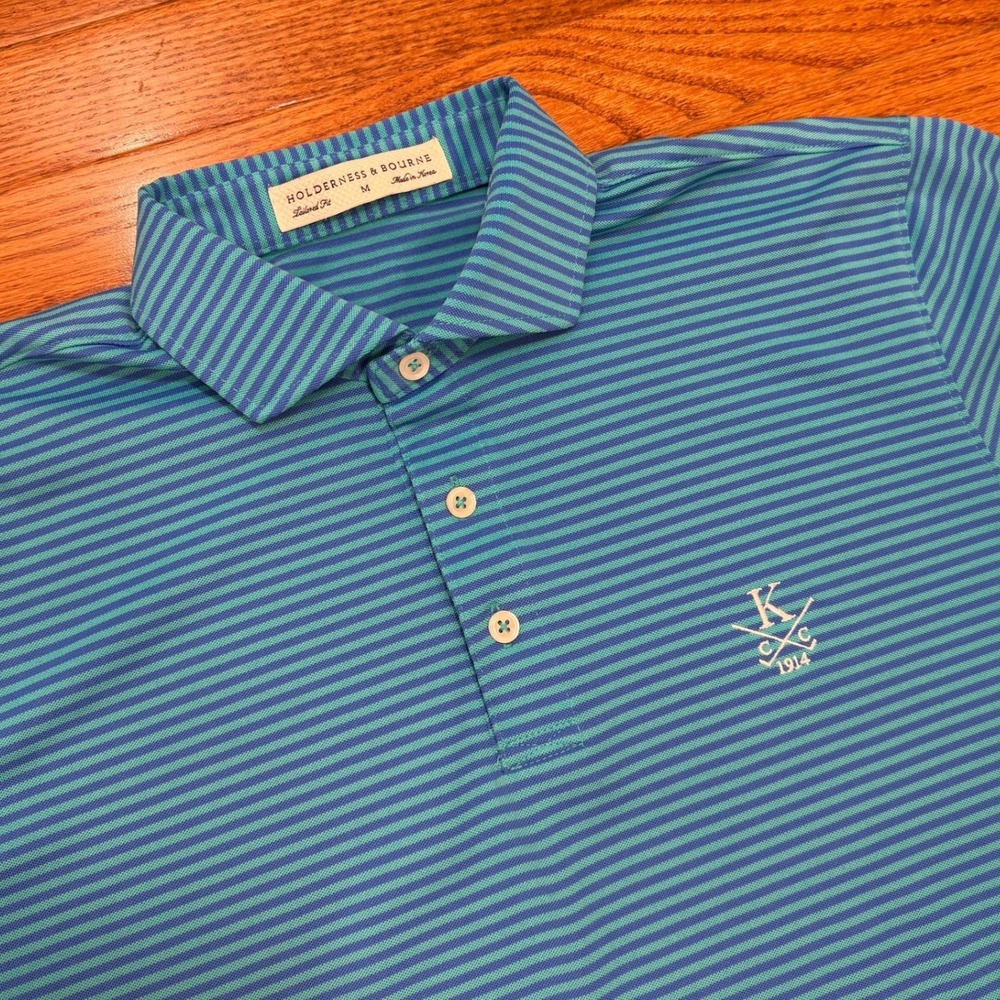 Holderness & Bourne Knickerbocker Country Club Golf Polo Shirt Mens Medium
